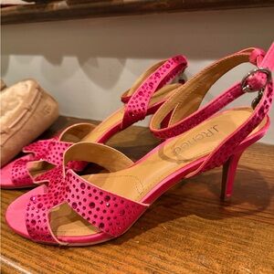 Pink Rhinestone prom/formal heels  women’s 8.5